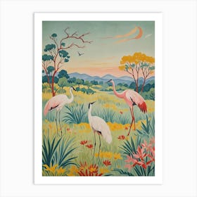 Cranes Art Print