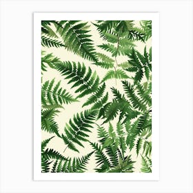 Pattern Poster Royal Fern 3 Art Print