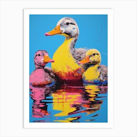 Duckling Colour Pop 1 Art Print