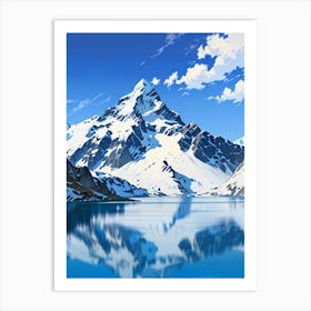 Snowy Mountains Art Print