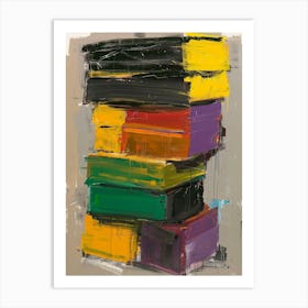 Stack Of Books Art Print