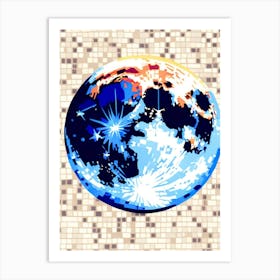 Earth In A Mosaic Art Print