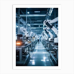 Robots In A Factory 4 Art Print