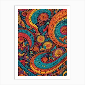 Psychedelic Swirls 10 Art Print