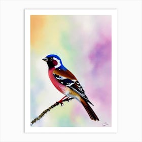 House Sparrow Watercolour Bird Art Print