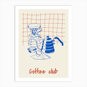 Coffee Club Art Print