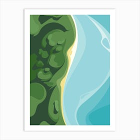 Forest And Ocean Art Print