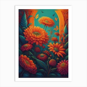 Gerberas Art Print