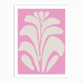 Pink abstract Art Print