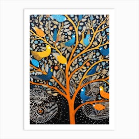 Birds In The Tree Art Print