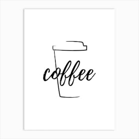 Coffee Icon Art Print