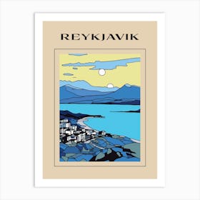 Minimal Design Style Of Reykjavik, Iceland 0 Poster Art Print