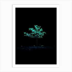 Glow In The Dark Tree Art Print