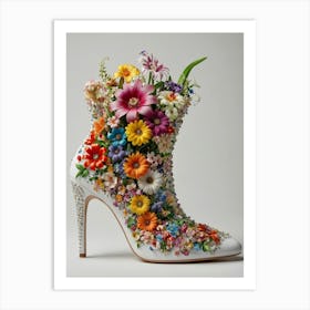 Flower Shoes Art Print