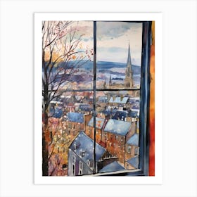 Winter Cityscape Inverness United Kingdom Art Print