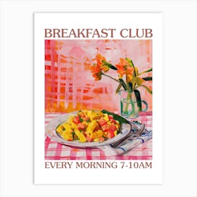 Breakfast Club Scrambled Tofu 3 Art Print