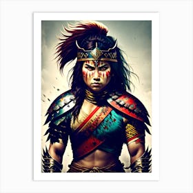 Warrior In Armor 1 Art Print