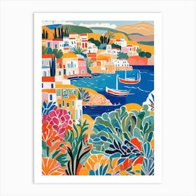 Greece landscape Art Print