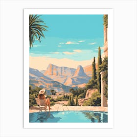 Vacation By The Pool 2 Art Print