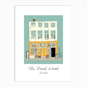 Berlin The Book Nook Pastel Colours 3 Poster Art Print