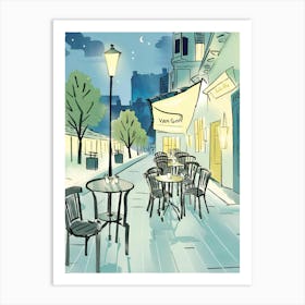 Van Gogh Cafe Terrace At Night Art Print
