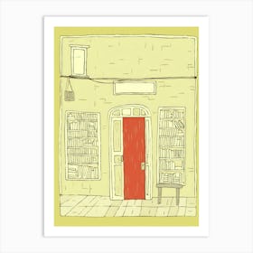 Bari The Book Nook Pastel Colours 3 Art Print