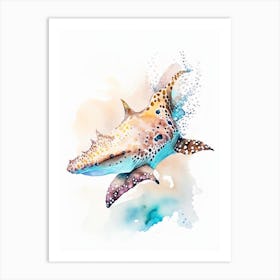 Dusky Shark Watercolour Art Print