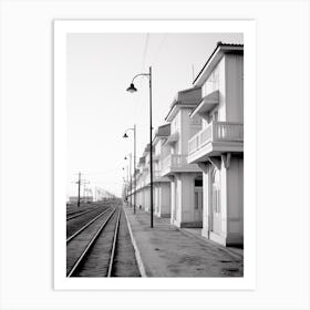 Viareggio, Italy, Black And White Photography 1 Art Print