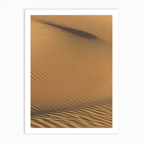 Pattern Of Sand In The Sahara Art Print