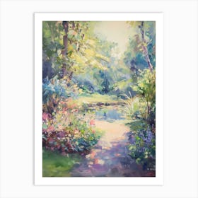  Floral Garden Enchanted Pond 3 Art Print
