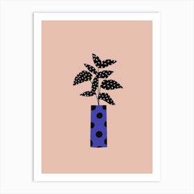 Modern Plant On Pink Art Print