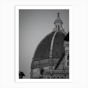 Cathedral of Florence, Italy | Black and White Photography Art Print