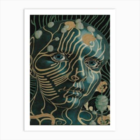 Woman'S Face Art Print