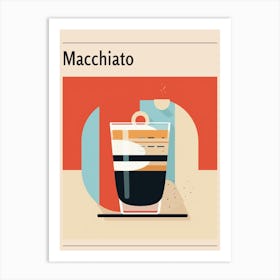 Macchiato Midcentury Modern Poster Art Print
