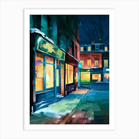 Night In Paris, Anime Art Lofi Art Print