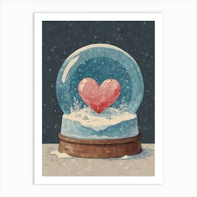 Snow Globe 5 Art Print