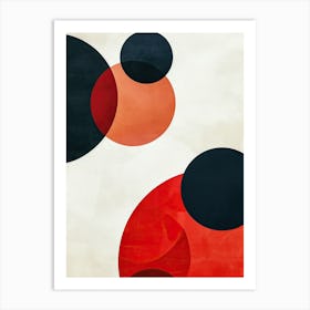 Abstract Circles, Minimalism Art Print