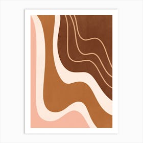 Abstract Neutral Shapes 3 Art Print