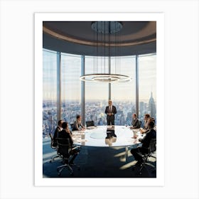 Meeting Room Stock Videos & Royalty-Free Footage Art Print