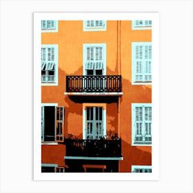 Sunny Balconies Art Print