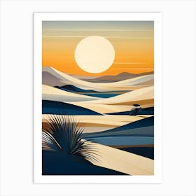 Sunset In The Desert 23 Art Print