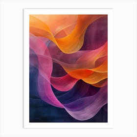 Abstract Wave Painting 1 Art Print