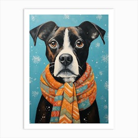 Winter Dog Art Print