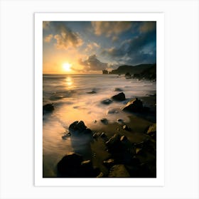 Sunrise At The Beach 7 Art Print