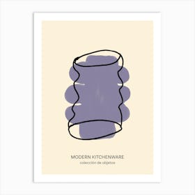 Kitchenware Wavy Vase Art Print