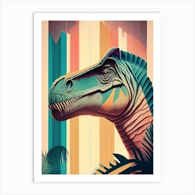 Torvosaurus Pastel Dinosaur Art Print