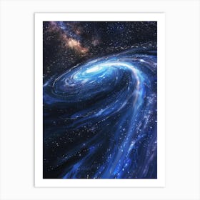 Spiral Galaxy In Space 2 Art Print