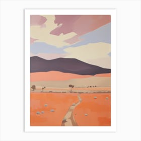 Patagonian Desert (Patagonian Steppe)   Argentina, Contemporary Abstract Illustration 4 Art Print