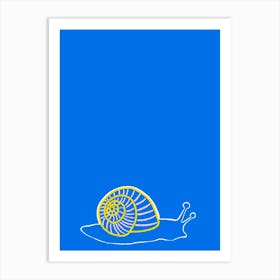 Slow snail Art Print