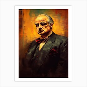 Gangster Art Don Vito Corleone The Godfather 8 Art Print